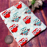 Christmas Happy Winter Owl Snowflake Ice Blue Soft Leggings