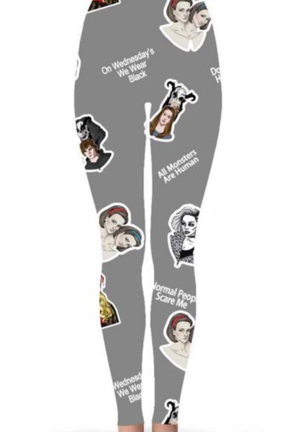 OG American Horror Story Print Grey Leggings