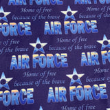Protect & Serve - Air Force Theme Navy Blue Print Soft Leggings
