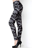 Camo Winter Thick Faux Fur Lined Butter Soft Leggings