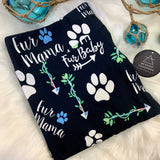 Fur Mama Paw & Arrow Print Soft Black Leggings