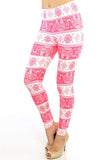Pink Elephant Print Soft Leggings