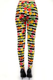 Tropical Fruit Print Soft Leggings
