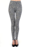 Black & White Quatrefoil Print Soft Leggings