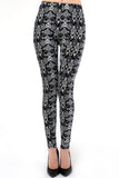 Arrow Square Geometric Pattern Print Leggings