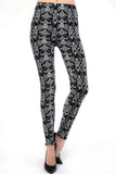 Arrow Square Geometric Pattern Print Leggings