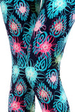 Neon Tropical Paradise Print Leggings