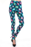 Neon Tropical Paradise Print Leggings