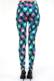 Neon Tropical Paradise Print Leggings