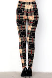 Formal Plaid Print Soft Leggings