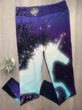 Enchanted Unicorn Leggings with Starry Night Sky Print