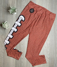 Football Laces Print Soft Leggings