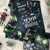 Wine Is So Delightful Christmas Loungers