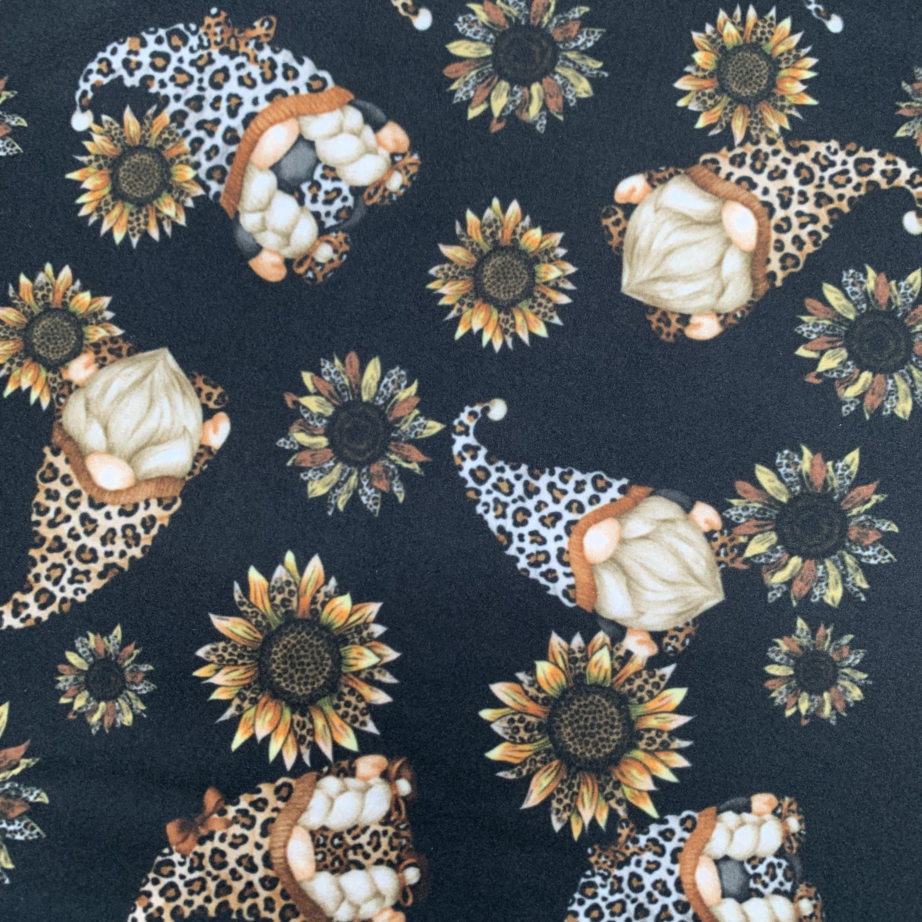 Leopard Cheetah Sunflower Gnome Capri Soft Leggings