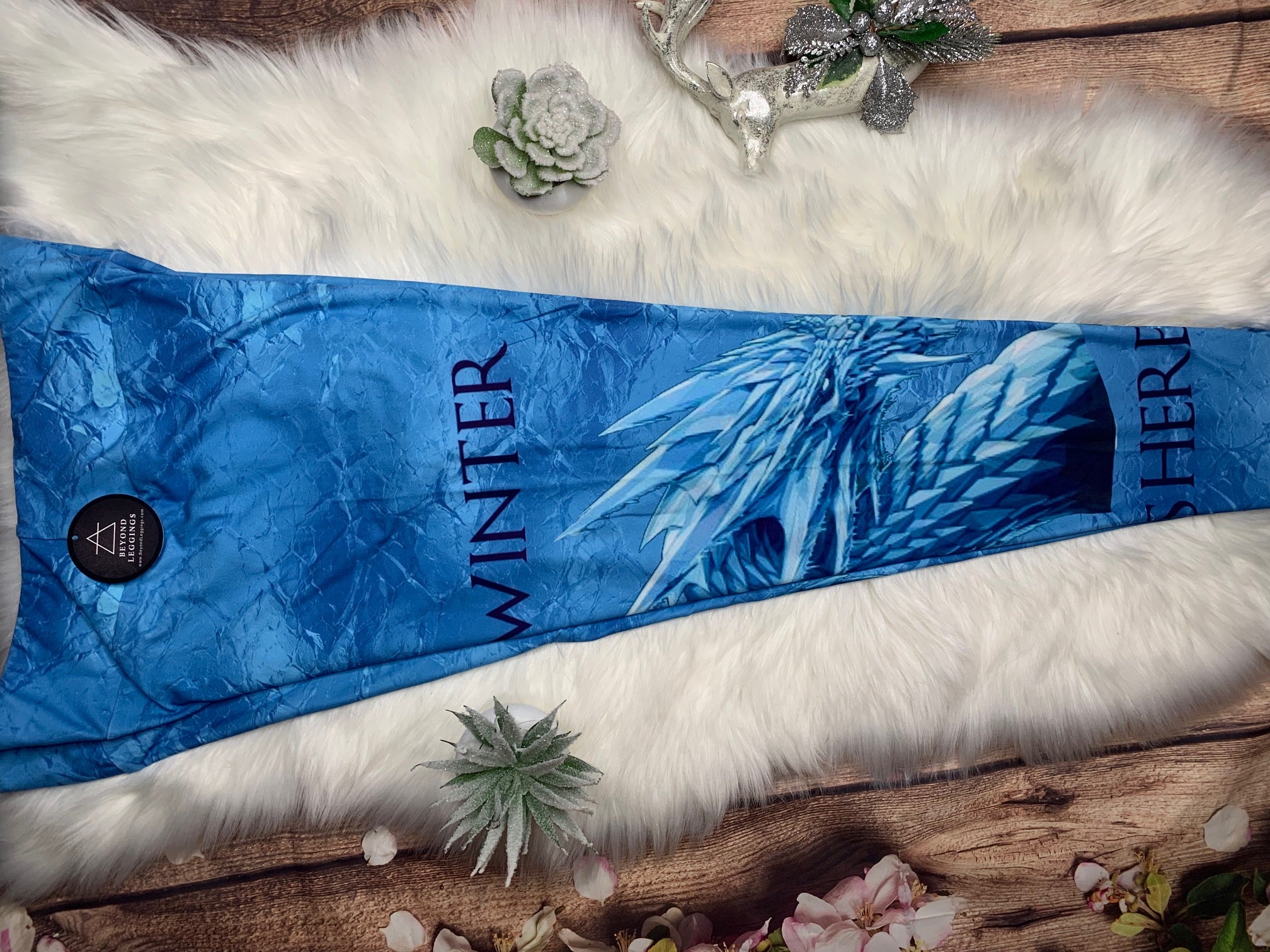 Winter Is Here Ice Dragon Soft Leggings