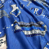 Blue House Print Kids Leggings