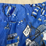 Blue House Print Kids Leggings