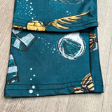 Green House Print Kids Leggings