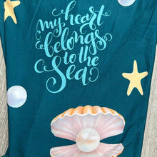 My Heart Belongs To The Sea Mermaid Full Or Capri Soft Leggings