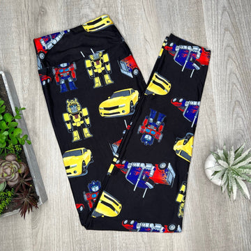 Transformers Car Truck Bumblebee optimus prime Leggings