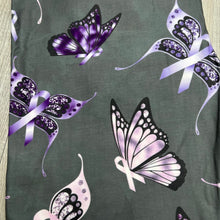 Purple Ribbon Butterfly Soft Leggings