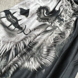 Monochromatic Day of the Dead (Día de los Muertos) Girl Print Black Leggings