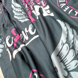 Pink Ribbon Hope Believe Love Soft Leggings