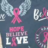Pink Ribbon Hope Believe Love Soft Leggings