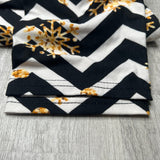 Chevron Snowflake Print Soft Leggings