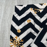 Chevron Snowflake Print Soft Leggings