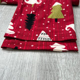 Retro Red Christmas Tree Print Soft Leggings