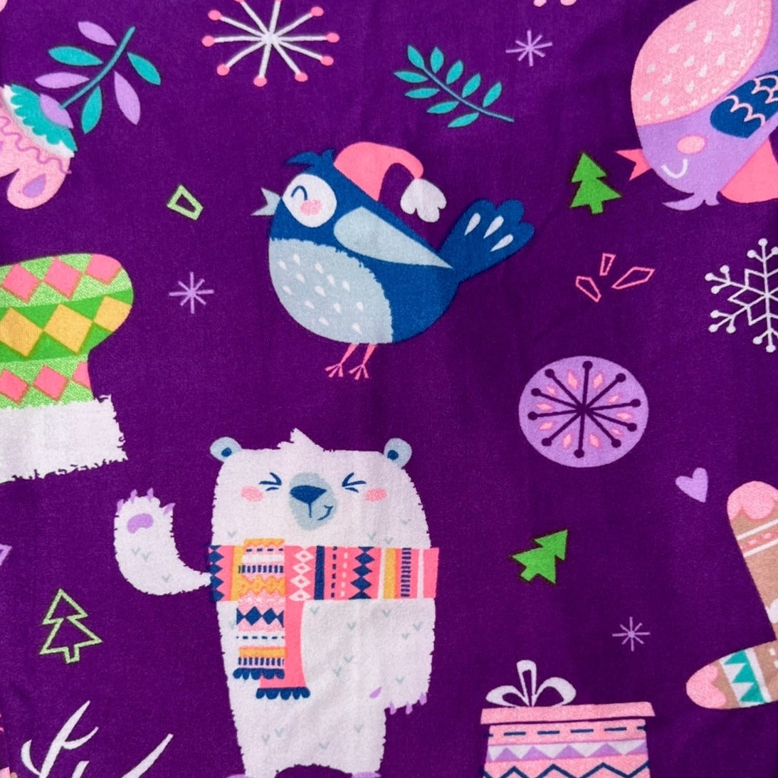 Jolly Christmas Print Soft Leggings