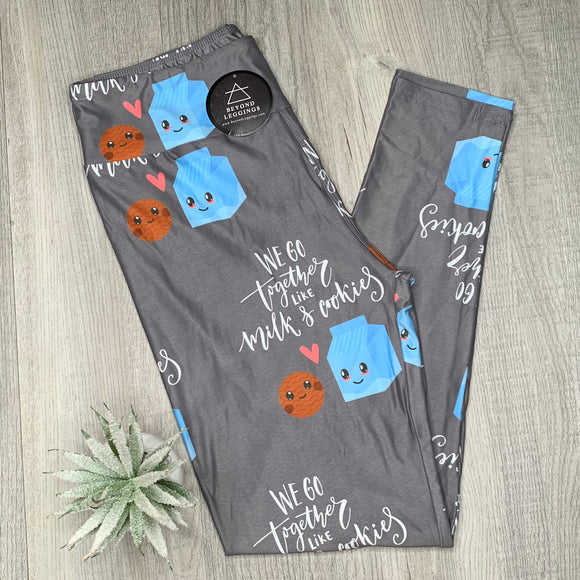 Best Friends We Go Together Like Milk & Cookies Leggings