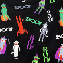 Boo Sock Monkey in Costumes Halloween Print Soft Leggings