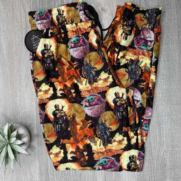 Star Galactic Guardian Themed Print Full-Length Joggers w/ Pockets - Unisex fit