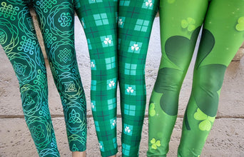 Green Ombre Celtic Knot Soft Leggings