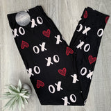 XOXO Heart Print Soft Leggings
