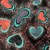 Paint Splatter Heart Print Soft Leggings