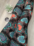 Paint Splatter Heart Print Soft Leggings
