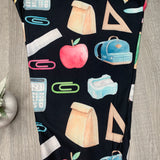 School Supplies Teacher Student Print Leggings