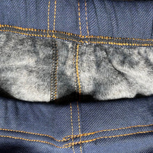 Soft Winter Stretch Denim Thermal Fleece Fur Lined Jeans Soft Leggings Pant Jeggings