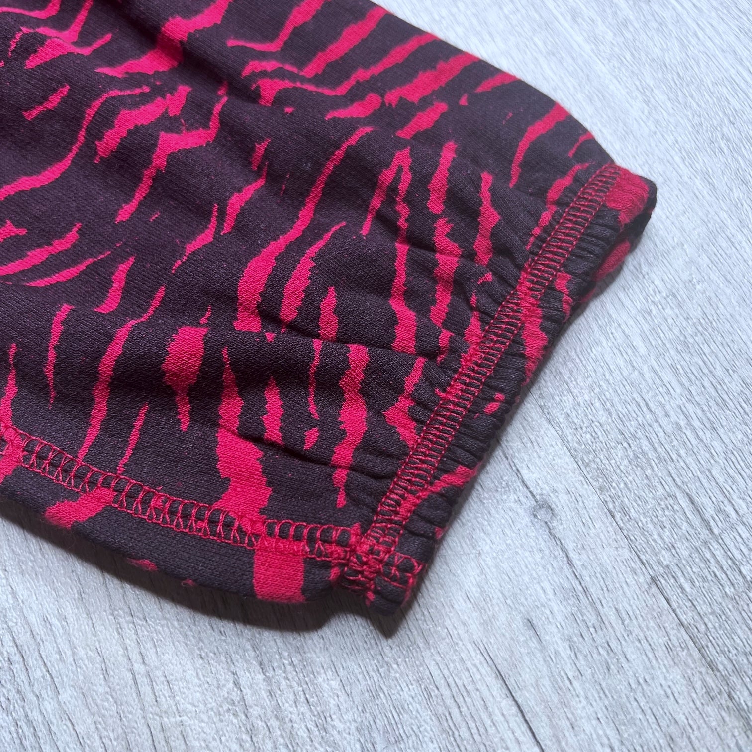 Zebra Print Fleece Comfy Animal Print Drawstring Jogger Pants