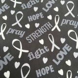 White Silver Awareness Ribbon Soft Leggings