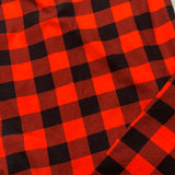 Red Buffalo Plaid Print Soft Stretchy High Waist Leggings