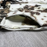 Cow Hide Print - High Waisted Wide Leg Hybrid Leggings/Pants w/ Pockets