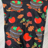 Fall Apple Picking Harvest Basket Soft Leggings
