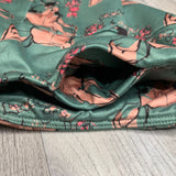 Floral Fawn Deer Soft Leggings w/ Yoga Band Pocket