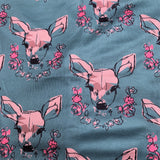 Floral Fawn Deer Soft Leggings w/ Yoga Band Pocket