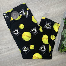 Diamonds Are A Girls Best Friend Softball Capri Soft Leggings