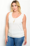 Chiffon Top w/ Necklace